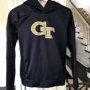 Boys size M 10-12 Navy blue Georgia Tech hoodie